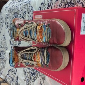 Josef Seibel Maren 06 Hibiscus US 6.5 EU 37 Red Ankle Boots Comfort‎